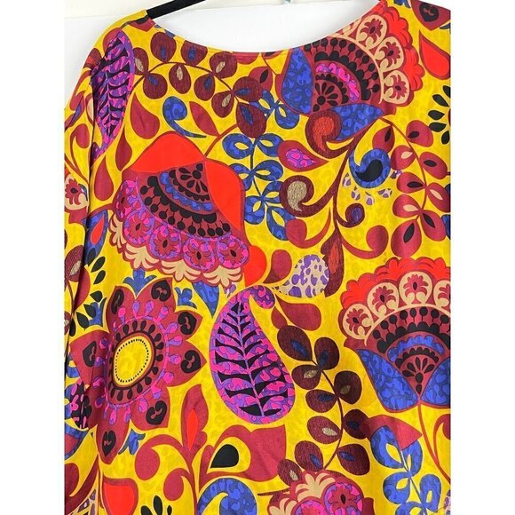 Manila Grace womens boxy top size 42 amazing vivid colors - Picture 2 of 5